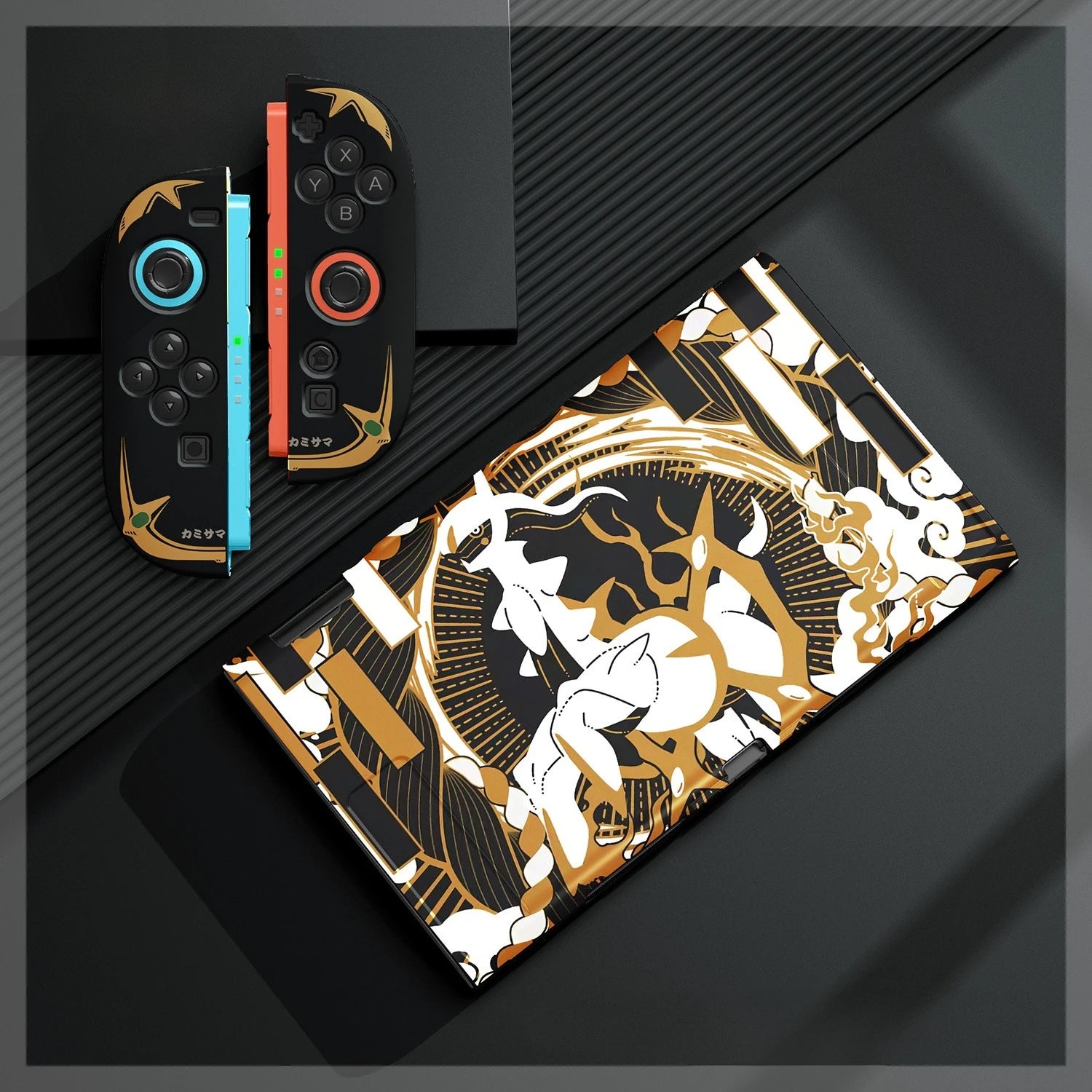 Cartoon Gengar Case for Nintendo Switch 2/NS Oled Game Console Joy-con Split Type Design Shockproof Drop Proof Protective Cover