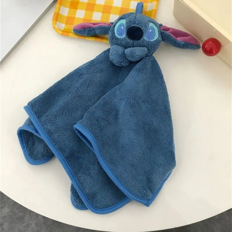 Lilo and Stitch Cartoon Hand Towel Anime Stitch Kitchen Towel Cute Hanging Towel Cloth Household Bathroom Handkerchief