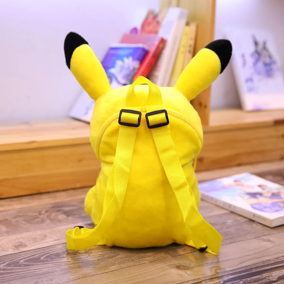 Pikachu Plush Backpack Pokemon Peluche Bag Stuffed Doll Toy Cute Cartoon Image Schoolbag Gift for Kids