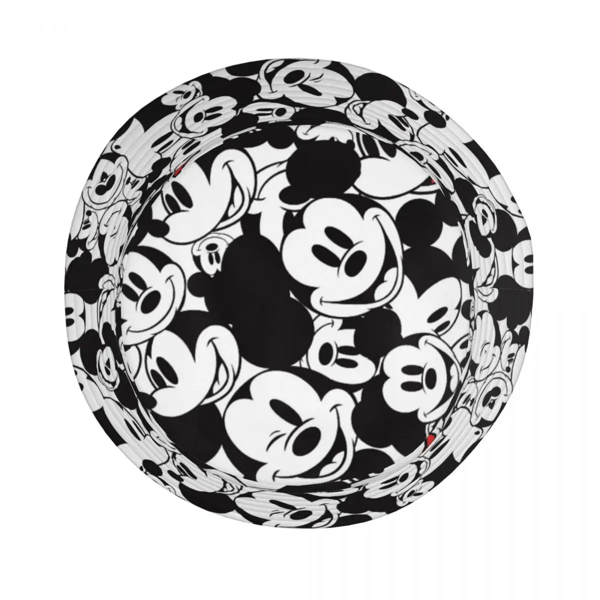 Summer Beach Vacation Getaway Headwear Mickey & Friends Pattern Bucket Hat Women Men Hot Sun Hat Bob Foldable Fisherman Cap