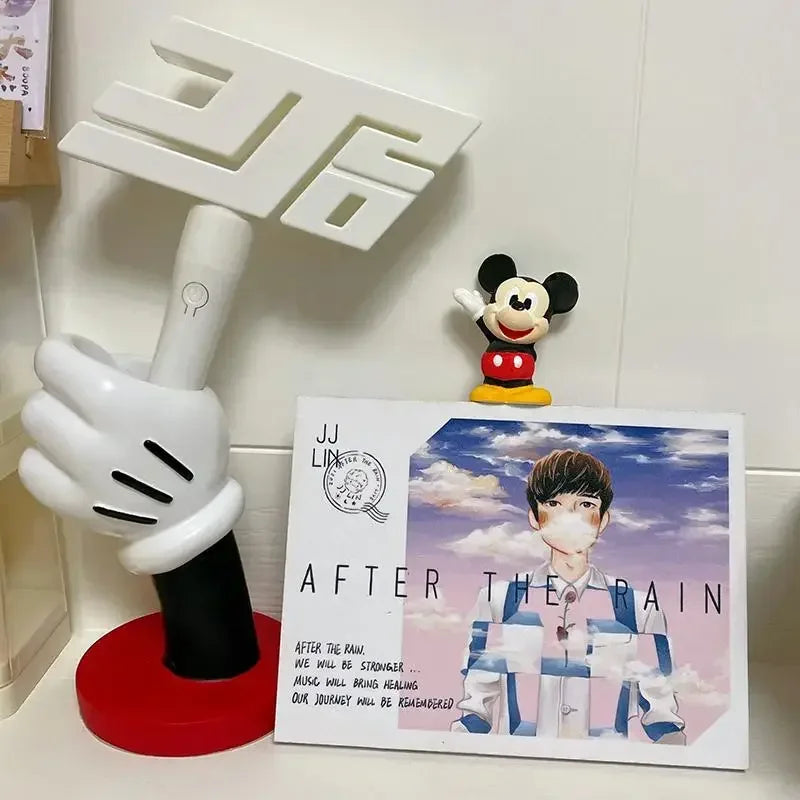 1pc Disney Mickey Hand Model Pen Container Vase Cute Cartoon Creative Home Ornament Student Stationery Office Desk Decor Gifts