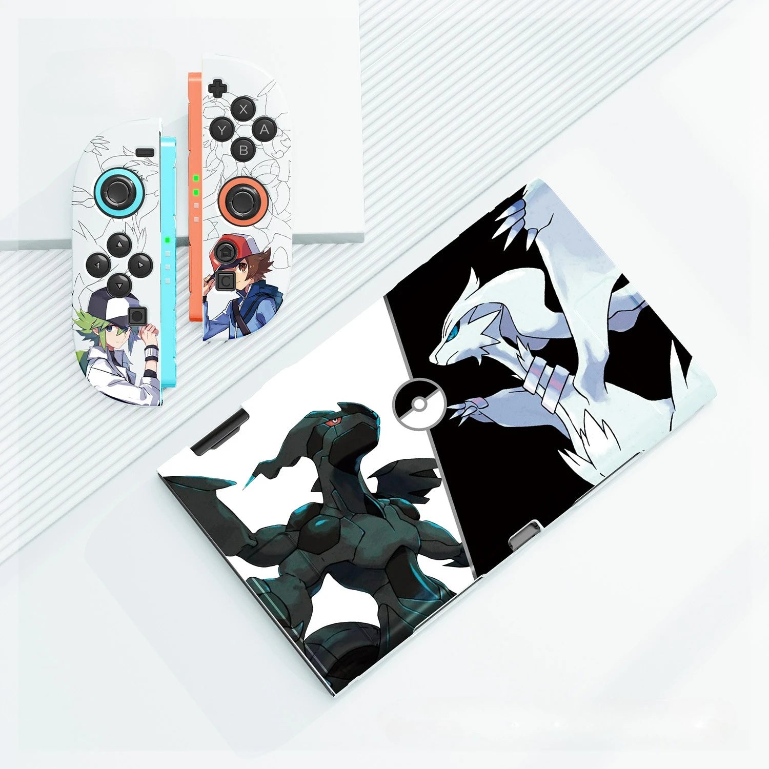 Cartoon Gengar Case for Nintendo Switch 2/NS Oled Game Console Joy-con Split Type Design Shockproof Drop Proof Protective Cover