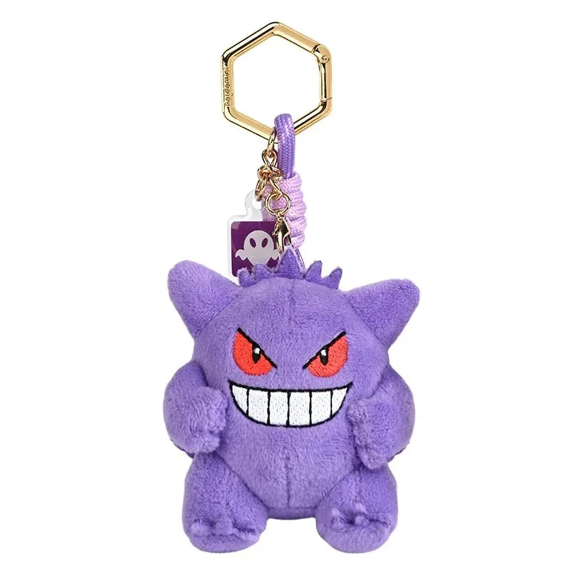 Gengar Keychain Plush Toy Pokemon Pendant Stuffed Soft Stuffed Doll Wonderful Gifts Kawaii Cute Cartoon Toys for Xmas Gifts
