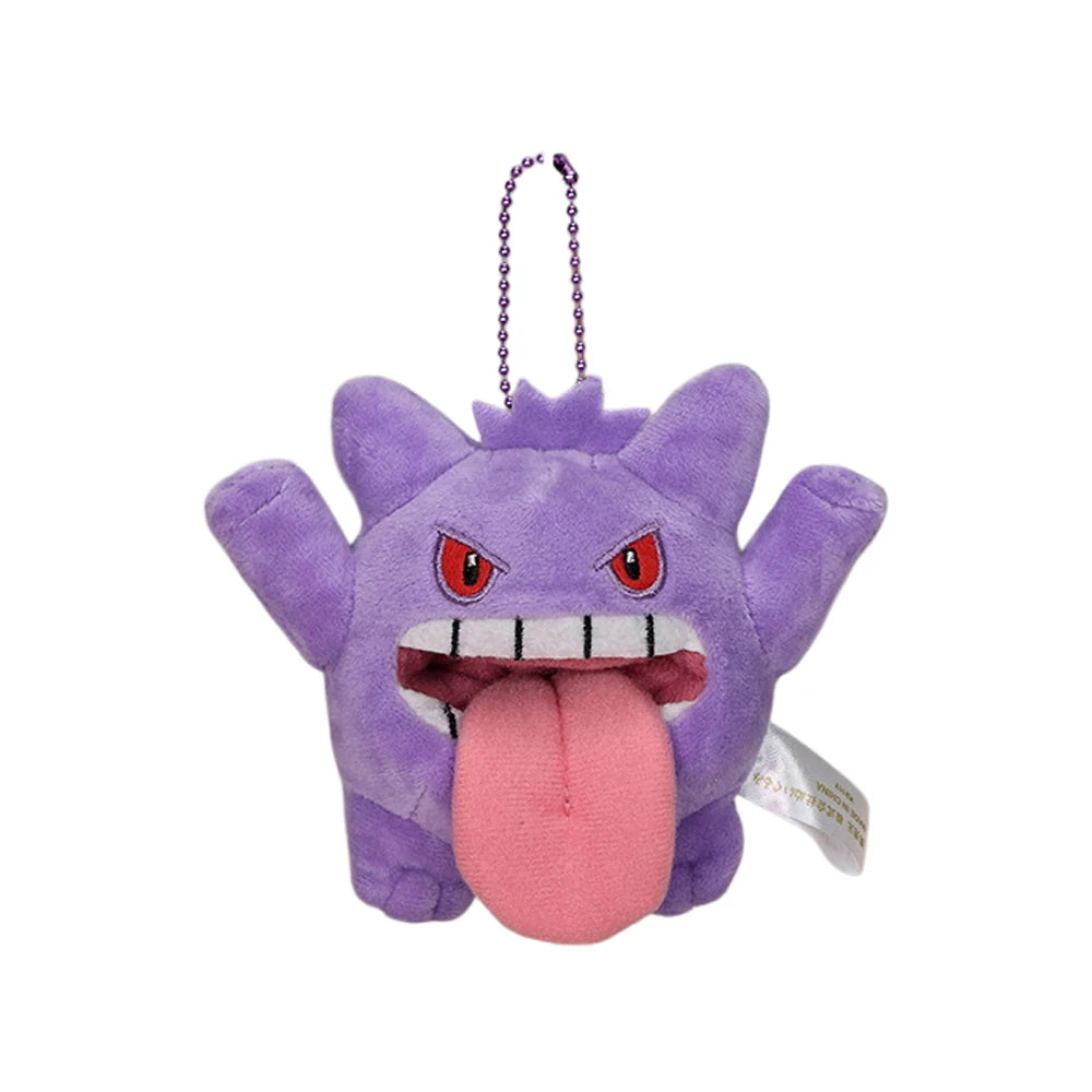 Gengar Keychain Plush Toy Pokemon Pendant Stuffed Soft Stuffed Doll Wonderful Gifts Kawaii Cute Cartoon Toys for Xmas Gifts