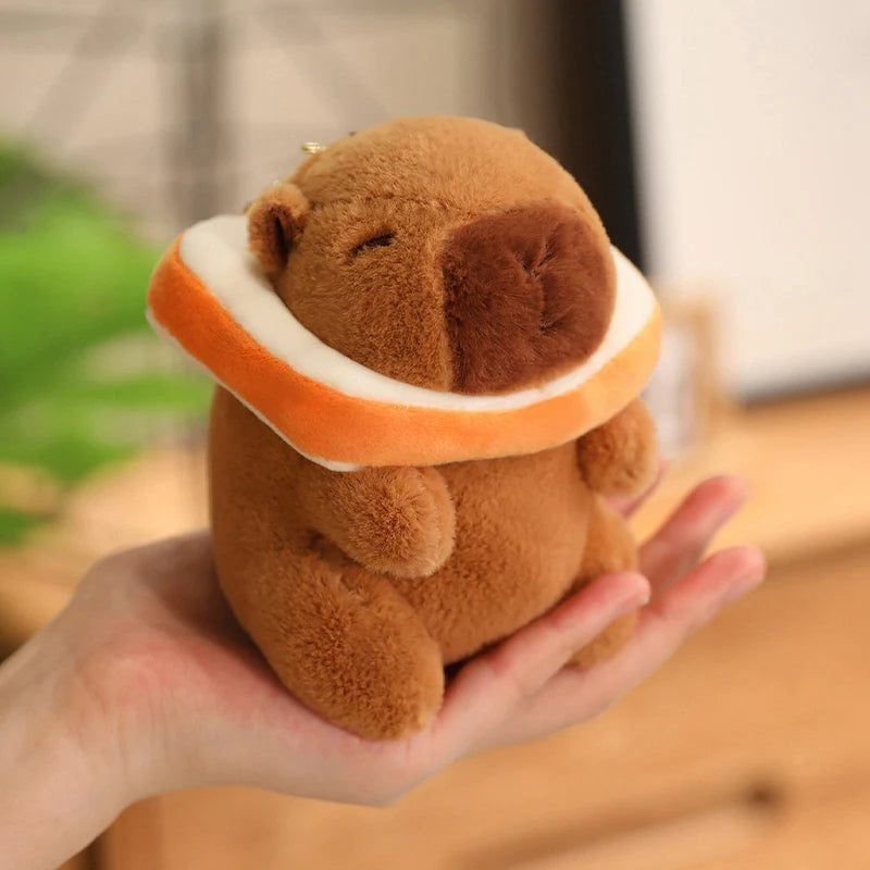 24 Styles Capybara Cosplay Pikachu Plush Toy Capibala Pendant Keychain Disney Stitch Sanrio Kuromi Stuffed Doll Bag Decor Gift