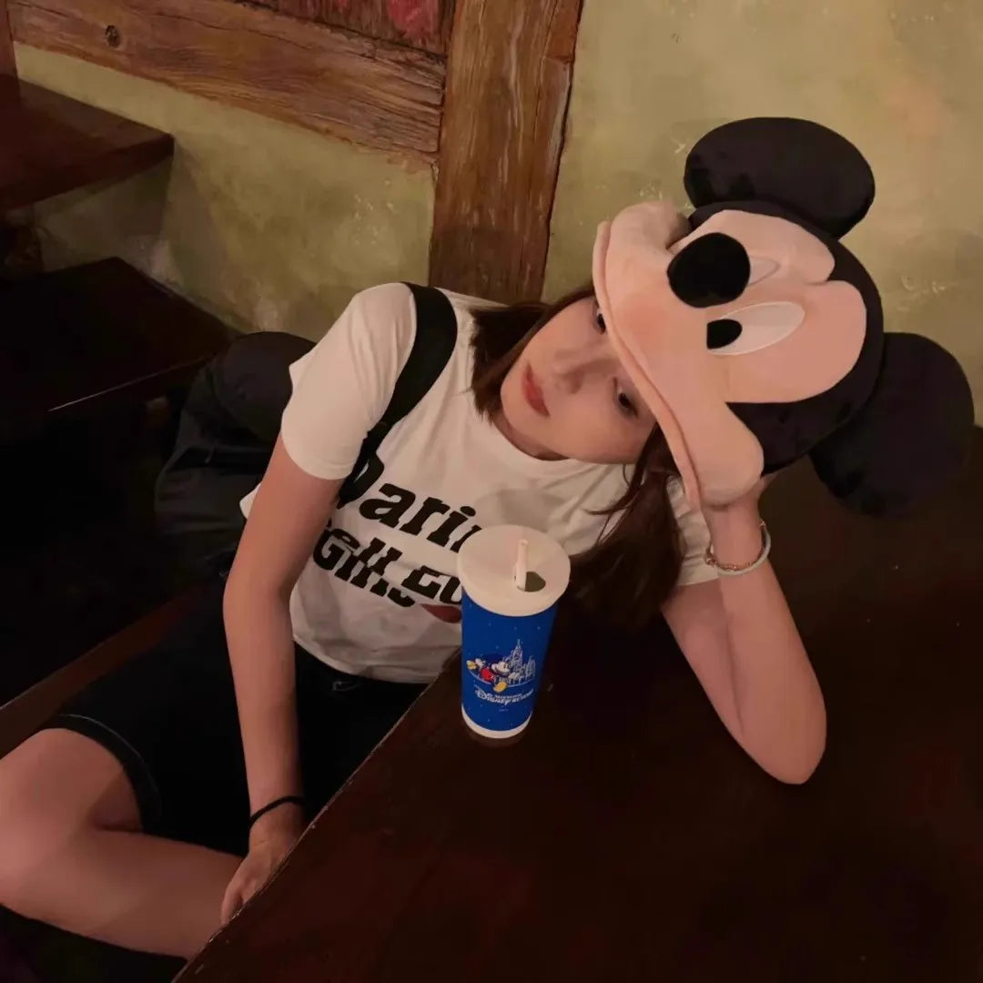 Mickey Minnie headgear for girls and boys Children's girlfriends couple travel photo props dress up hat