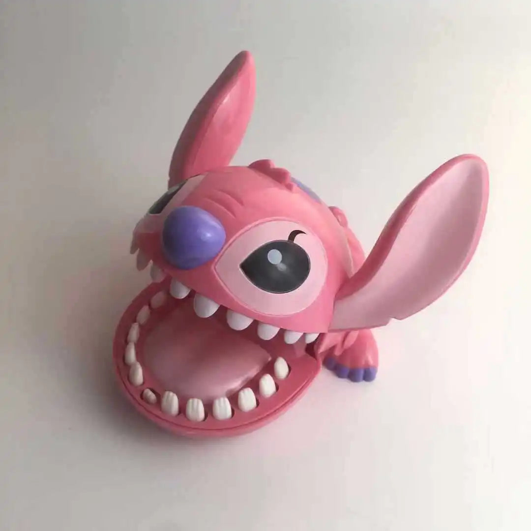 Disney Anime Stitch Bite Finger Tricky Toy Parent-child Interactive Puzzle Push Teeth Party Game Toys Kids Doll Gifts Brinquedos