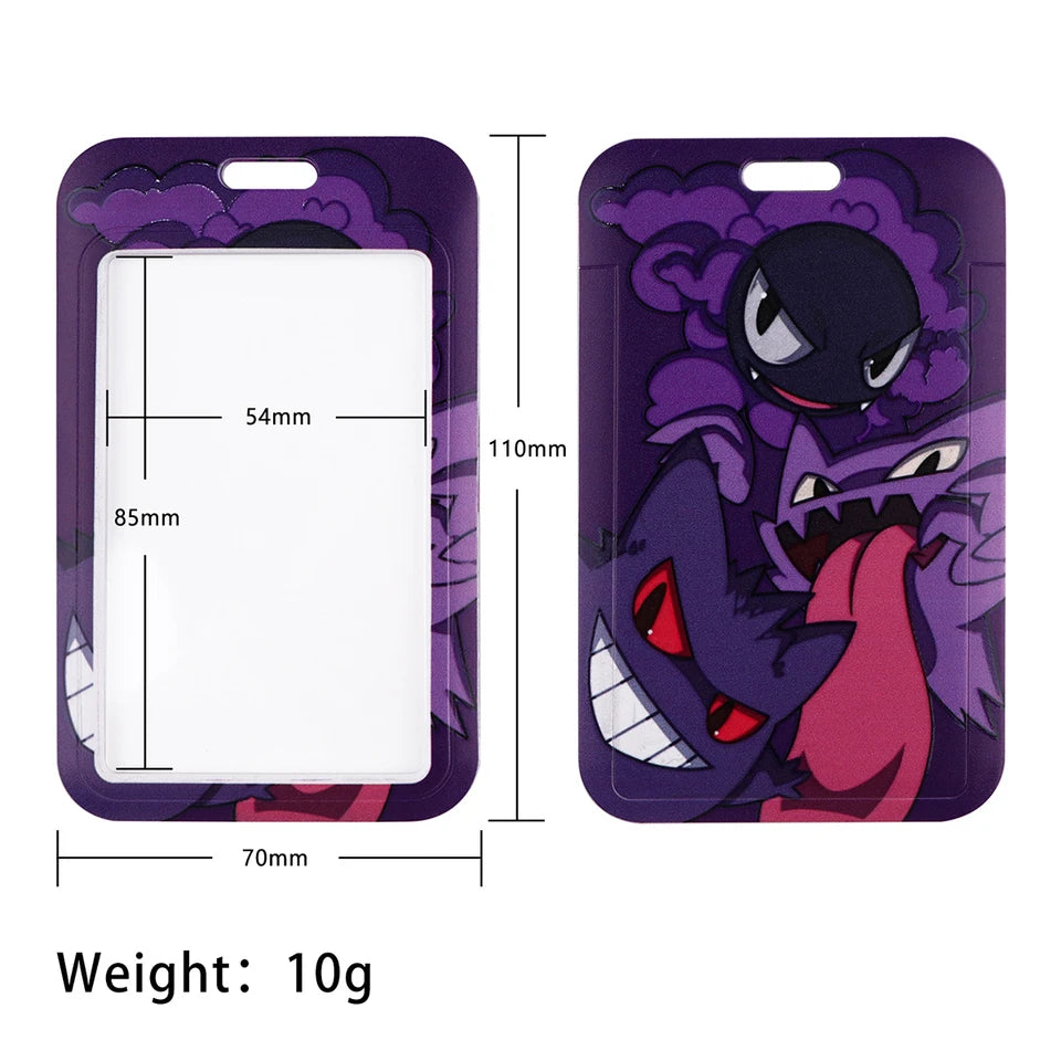 Cute Anime Gengar Lanyard For Keychain ID Card Cover Passport Student Cellphone Badge Holder Key Ring Neck Straps Accessories