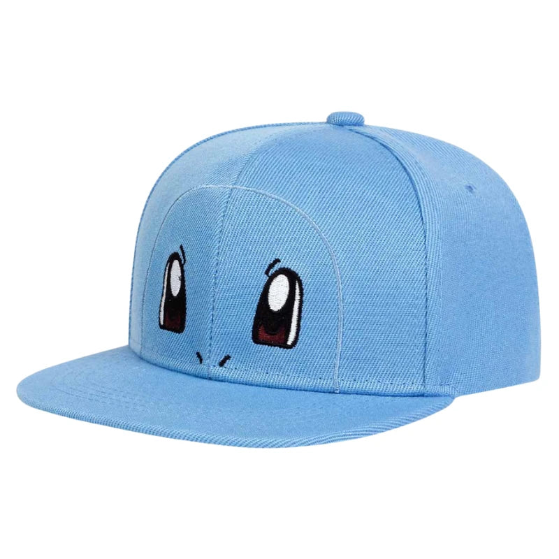 New Pokemon Squirtle Pikachu Bulbasaur Charmander‌ Embroidery Baseball Cap Cute Anime Snorlax Mew Anime Adjustable Sun Hat Gifts